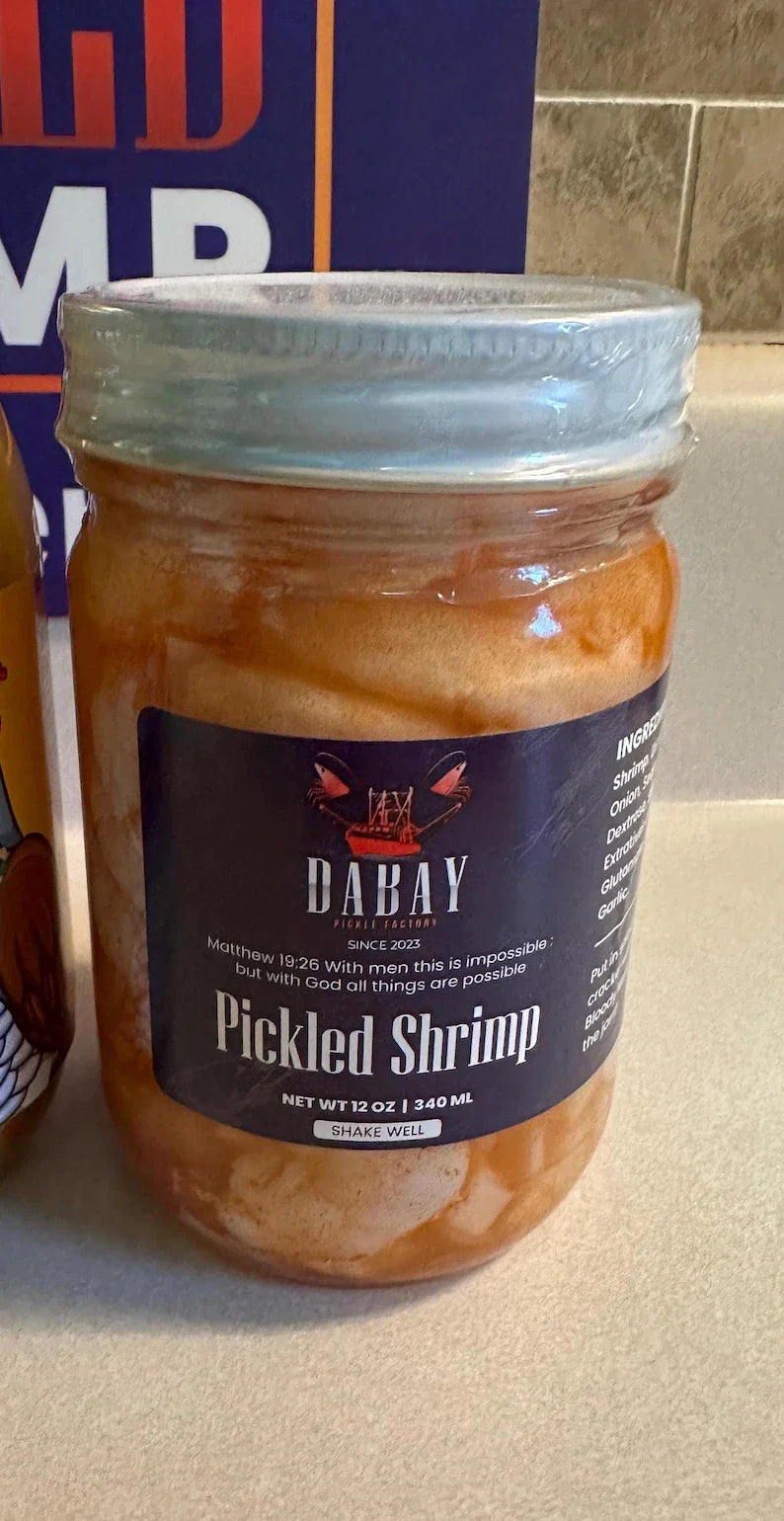Authentic Cajun Pickled Shrimp – Tangy Gulf Coast Recipe (12 oz Small Jar)