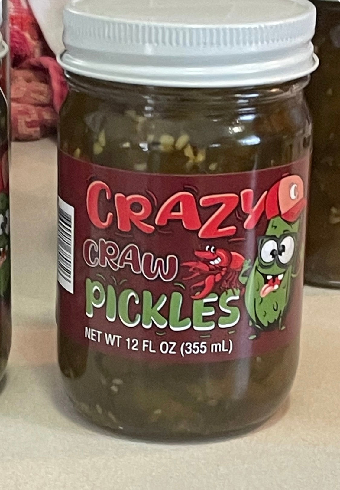 Crazy Craw Sweet & Spicy Candied Pickles – Cajun Jalapeño Crunch