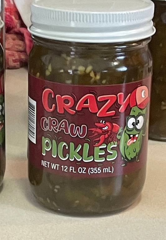 Crazy Craw Sweet & Spicy Candied Pickles – Cajun Jalapeño Crunch