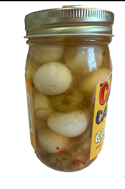 Crazy Cajun Pickled Quail Eggs with Jalapeños – Gourmet Southern Snack