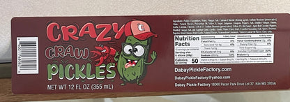 Crazy Craw Sweet & Spicy Candied Pickles – Cajun Jalapeño Crunch